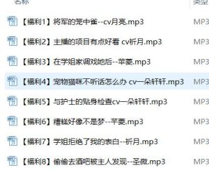 星河软梦ASMR福利系列8A：古风仙子耳语疗愈【中文音声，剧情ASMR，MP3/WAV双格式，2.3GB】