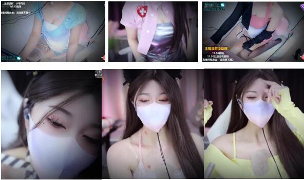 虎牙清清睡不醒ASMR作品合集：助眠女神5部沉浸式耳骚体验[5V/3.2G/MP4]