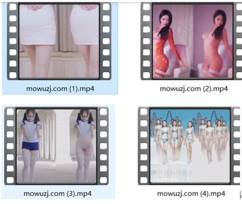 AI虚拟主播小柒超现实模特走秀ASMR | 沉浸式视听助眠+动态捕捉黑科技 [4V175.03MB]