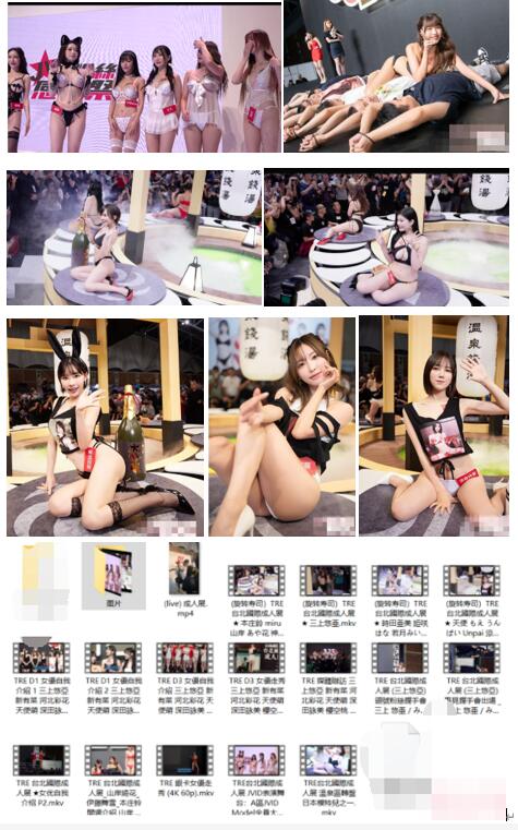 TRE台北2023国际成人展ASMR主播4K作品合集：21部沉浸式助眠体验[21v+20.8G]