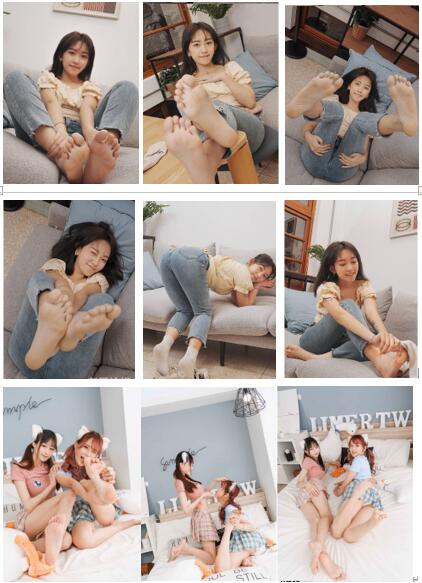 Limerence ASMR作品：气质素人牛仔裤&裙装双人合作[乐朵、小艾-裸足]3V [3.2GB/MP4]