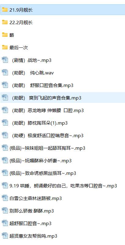 蜜诱苏打水ASMR舰长全集：温柔系助眠师的人声触发音盛宴 [1.94GB]