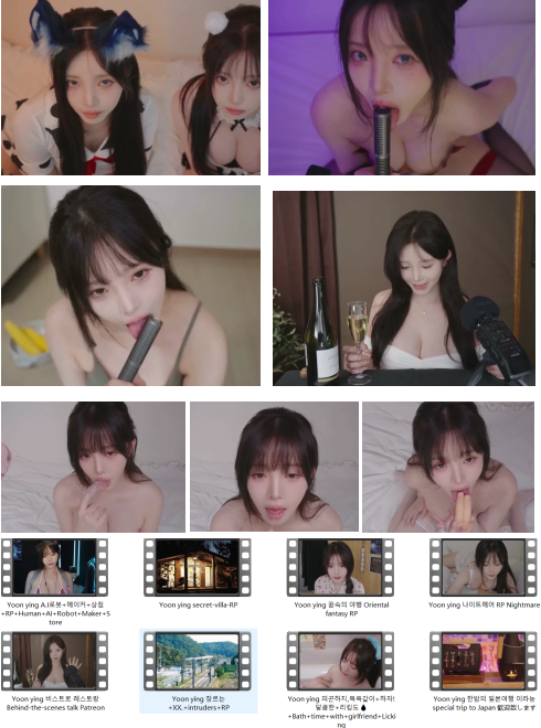 Yoonying 8-9月ASMR合集｜治愈系耳语女神沉浸式助眠视频[Yoonying_202408-09_1080P]